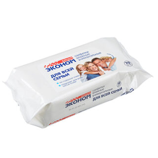 СМАРТ Эконом Салфетки влажные для всей семьи 70шт., арт 30024