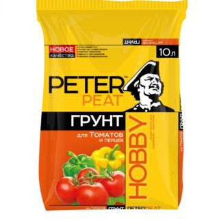 Почвогрунт для томатов и перцев ХОББИ 10л Питэр Пит