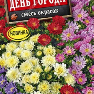 Астра китайская ДЕНЬ ГОРОДА смесь //Аэлита