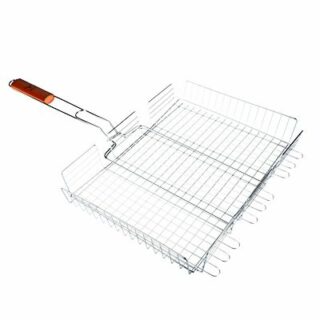 GRILLBOOM Решетка-гриль глубокая 43х35х7см, хромир.сталь