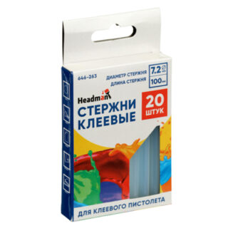 Стержни клеевые 20шт, 7,2х100мм