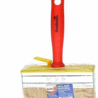 HEADMAN/3-ON Кисть мини-макловица пл.ручка нат. щетина 40*140