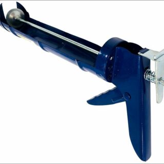 HEADMAN/3-ON Пистолет для герметика с мет. фиксатором 225мм полукорп.