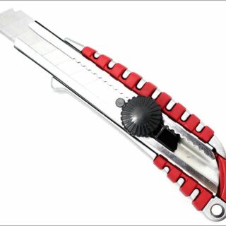 Нож метал.усиленный с сигмент.лезвием МАСТЕР 18мм (круглый фиксатор)