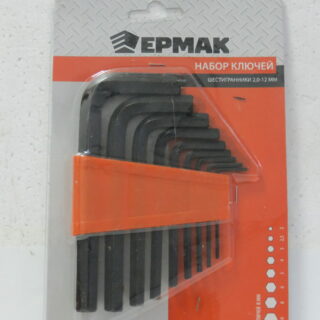 ЕРМАК Набор ключей - шестигранников 2,0-12мм, 9шт. (009)