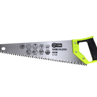 Ножовка по дереву, 2-х сторонняя заточка, закал.зуб, 400мм/3-ON