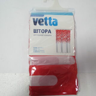 Шторка для ванной, ПЕВА, 180x180см, 5 цветов