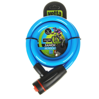 ЕРМАК Замок велосипедный противоугонный тросовый 11,5x680мм, мет