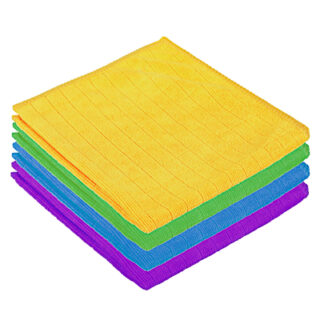 VETTA Салфетка из микрофибры махровая в клетку, 30х30см, 4 цвет