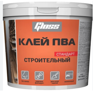 Клей ПВА универсальный строительный 1кг // КАПИТЕЛЬ//GLOSS