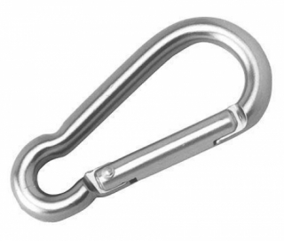 Карабин 14х140мм (белый, без резьбы)