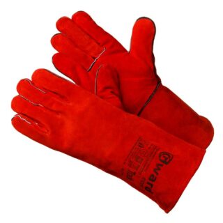 Краги из спилка красного цвета (GWARD TRACK)/TRACK LUX LONG/BLACK LONG