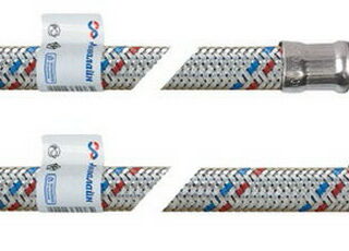 Подводка гибкая для воды, М10 х Г 1/2 = 1м, 1шт.