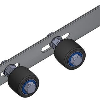 Комплект поддерж. роликов на пластине d45мм РЕЗИНОВЫЕ
