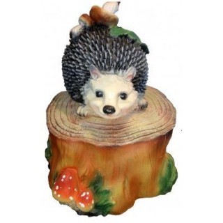 Фигура садовая ЕЖ НА ПНЕ