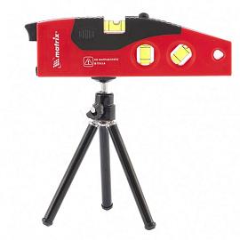 Уровень лазерный, 180 мм, 220мм штатив, 4 глазка//MATRIX