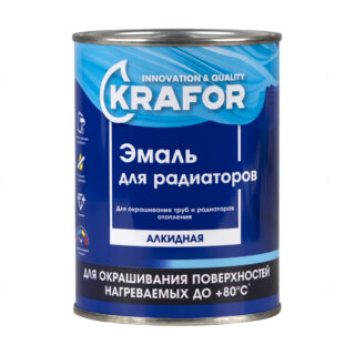 Эмаль для радиаторов, белая 0,9кг, КРАФОР