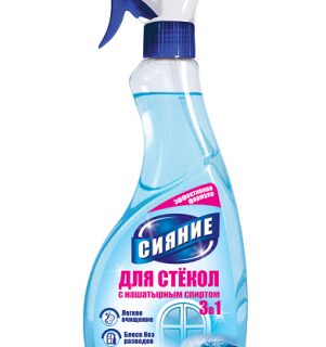Чистящее ср-во для стекол "СИЯНИЕ" 3 в 1, 500мл.