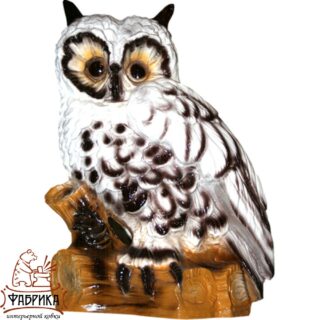 Фигура садовая СОВА НА ПНЕ