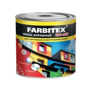 Эмаль ФАРБИТЕКС ПФ-115, 2,7кг, ярко-зеленая