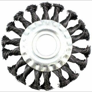 ЕРМАК3-ON Щетка металл. для УШМ100мм/22мм, крученая, дисковая