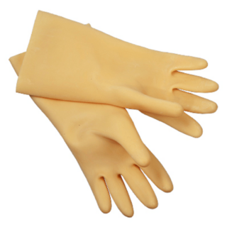 Перчатки диэлектрические №3, латексные, бесшовные, до1000Вт