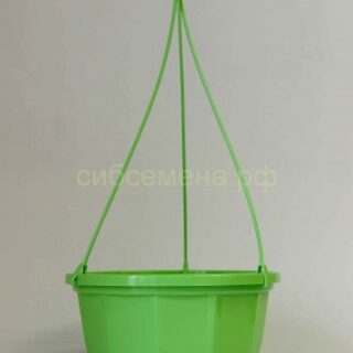 Кашпо подвесное 4,5л (зел)