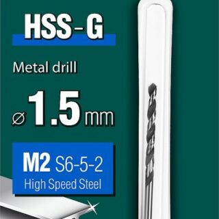 KRAFTOOL Сверло по металлу 1,5мм, индив.упак.