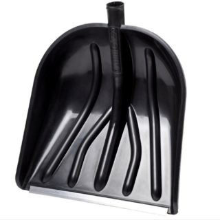 Лопата снеговая КУПЕЦ 410х460 пласт. с ал. пласт. б/черенка