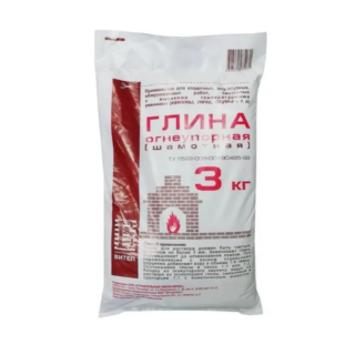 Глина огнеупорная 3 кг