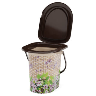 Ведро-туалет пл 17л в ассортим с рисунком