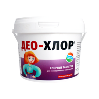 ДЕО-ХЛОР дезинфирующее средство Банка 250 таблеток САНИТЕКА