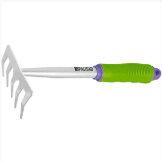 Грабли 5-зубые, 110x280 мм, обрез. рукоятка, может использ. в сб