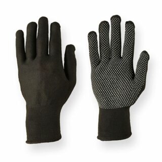 Перчатки нейлоновые Микрон Блэк ПВХ (черные)