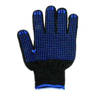 Перчатки ПВХ 9р. 43гр. черные/белые