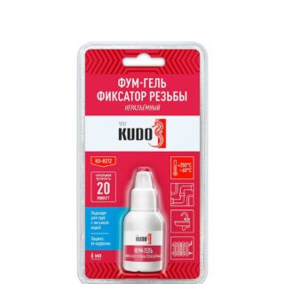 Фум-гель (фиксатор резьбы) неразъемный КУДО