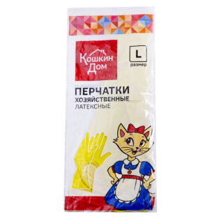 Перчатки хозяйственные, "латекс", L /Р