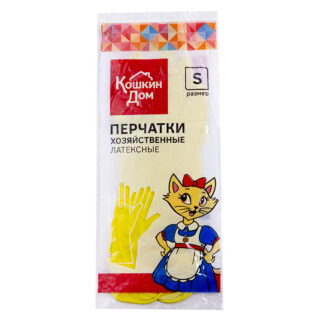 Перчатки хозяйственные, "латекс", S /Р
