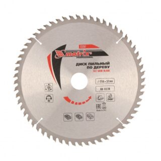 Пильный диск по дереву, 250 х 32мм, 60 зубьев// MATRIX Professi