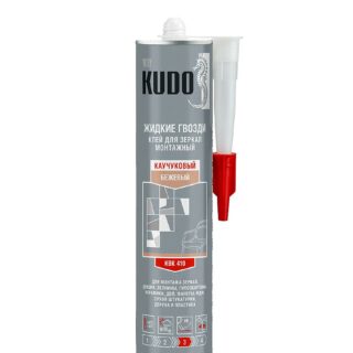 Жидкие гвозди КУДО универсальный монтажный клей для зеркал на каучуковой основе 280мл