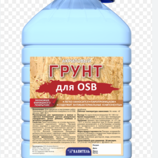 Грунт для ОСБ 5 кг бутыль акриловый Капитель