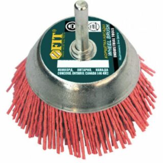 Щетка для дрели, нейлон, чашка 75мм/FIT