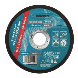 Круг отрезной по металлу, 125 * 1,2 * 22,2 мм, SWA60TBF//Gross