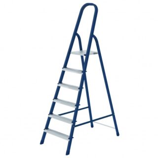 Стремянка, 6 ступеней, стальная // Россия