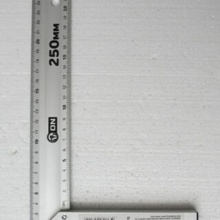 Угольник, 250 мм, алюминиевый// 3-ON