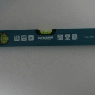 Уровень алюминиевый, 400 мм, 2 глазка Handwerker // GROSS