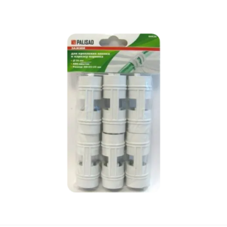 Зажим для крепления плёнки к каркасу парника, d-20 мм, 10 шт //