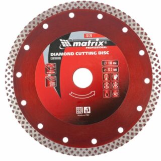 Диск алмазный отрезной сплошной, 180 х 22,2 мм, сухая резка// MA