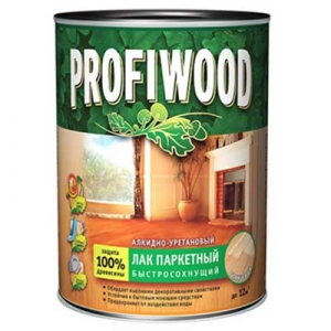Лак паркетный PROFIWOOD износостойкий, 2,5кг глянцевый