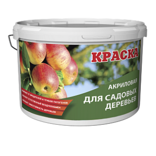 Краска акриловая для садовых деревьев КАПИТЕЛЬ 3кг